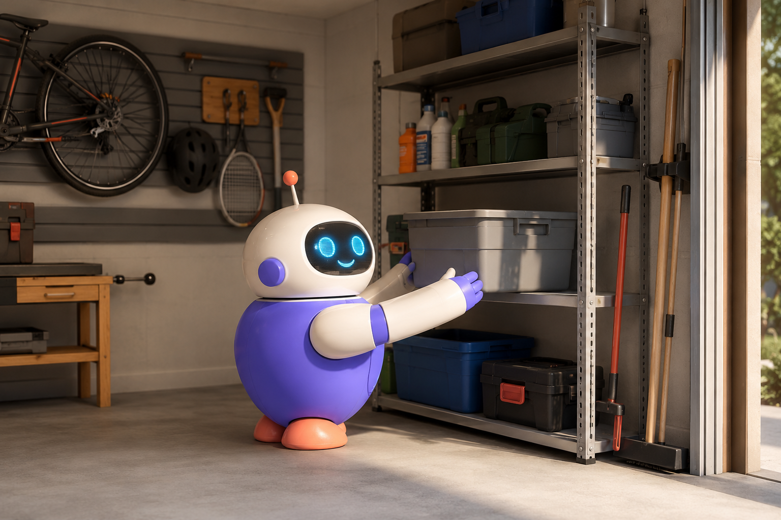 It tidies the garage